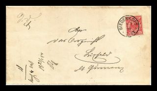 Dr Jim Stamps Biedenkopf Germany Backstamp Postal History 1894 Cover