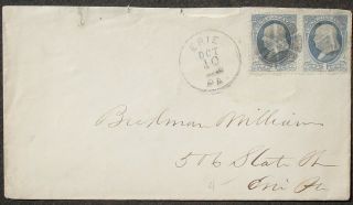 Us Sc 182 Erie,  Pa Postal Cover
