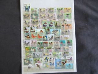 Thematics - Butterfies - Various And Stamps (3)