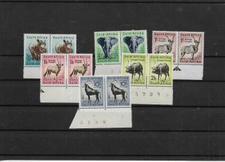 South Africa Mnh Inc Control Plate Numbers On 2/6d And 1/ - (z68)