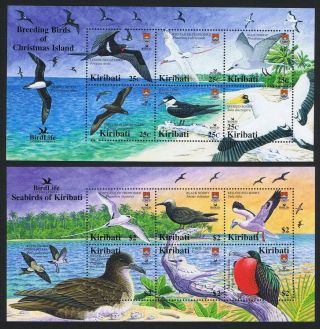 Kiribati Seabirds And Breeding Birds 2 Mss Mnh Sg Ms741 Sc 869 - 870