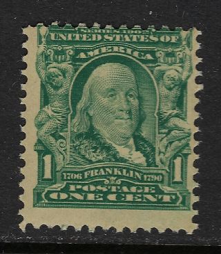Scott 300 1903 1 Cent Franklin Regular Issue Mnh Og Vg