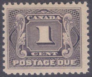 Canada J1 1906 1c Violet First Issue Postage Due Stamp Fvf Mnh Cv$40