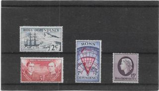 Ross Dependency 1967 Decimal Currency Pictorial Set Sg.  5 - 8 Unmounted Mnh