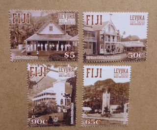 2015 Fiji Levuka Heritage Sites Set Of 4 Stamps Mnh