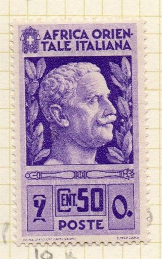 Italian East Africa 1938 Early Issue Fine Hinged 50c.  052611