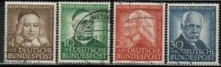 Germany B334 - 337 Complete Set 1953