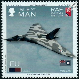 Raf Coningsby / Avro Vulcan Bomber Aircraft (morse Code) Stamp (2018)