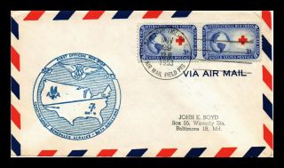 Dr Jim Stamps Us York First Flight Air Mail Cover Am 4 Los Angeles
