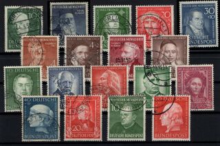 P000060/ Germany Bund Stamps – 1949 / 1954 Selection 523 E