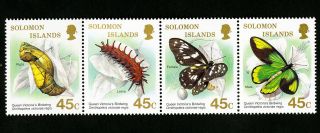 Solomon Islands Stamps 606 Xf Og Nh Strip Of 4