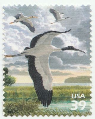 Us 4099b Southern Florida Wetland Wood Storks 39c Single Mnh 2006
