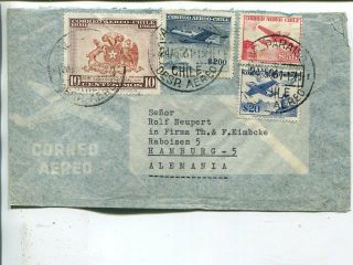 Chile Airmail Cover To Germany 1961