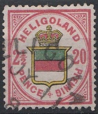 1875 - 90 Qv Sg15 2½d/20pg Rose,  Green & Yellow Vfu Cv£120 G48