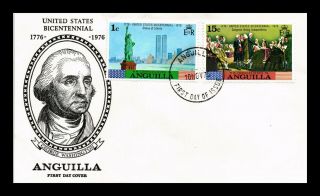 Dr Jim Stamps President Washington Bicentennial Usa Fdc Anguilla Cover