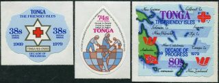 Tonga Official 1979 Sgo187 - O189 Decade Of Progress Set Mnh