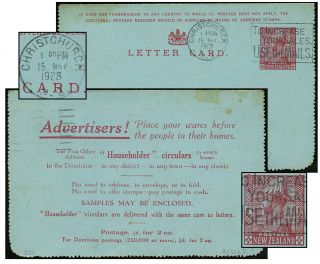 Zealand 1d Ltr Cd Advertisers May 1928 Sam Bc16ak