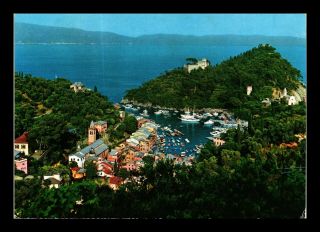 Dr Jim Stamps Portofino Italy General View Continental Size Postcard
