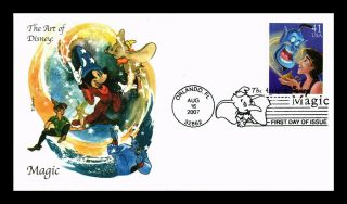 Dr Jim Stamps Us Aladdin Art Of Disney Magic First Day Cover Edken Scott 4195