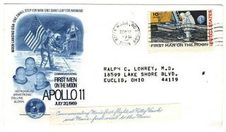 1969 Moon Landing Stamp C76 On B.  W.  & Co.  Cover Commemorating First Flight Not Fdc