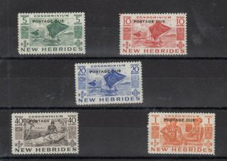 Hebrides 1953 Postage Due Set Sgd11/d15 Mvlh J6252
