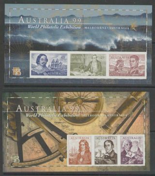Australia Sgms1852c 1999 Australia International Stamp Exhibition Imperf Mnh