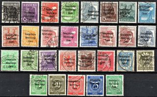 Germany - Allied Occupation - Soviet Zone - Full Sets Incl Red 60pf - Hcv