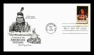 Dr Jim Stamps Us American Indian Chief Joseph First Day Cover Nez Perce Warrior