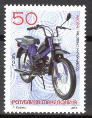 Macedonia 2013 Transport Motorcycles Mnh