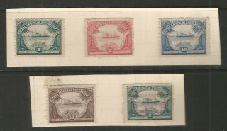 Usa United States 1886 Central American Steamship Co,  1c,  2c,  50c & 5c On 1c