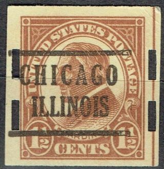 1923 1.  5c Schermack Iii With Chicago Il (224) Precancel Full Perfs On Both Sides