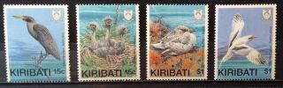 World Stamps Kiribati 1989 Set 4 Stamps Birds Stamps (b5 - 20e)