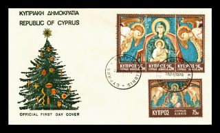 Dr Jim Stamps Christmas First Day Issue Combo Cyprus Cover