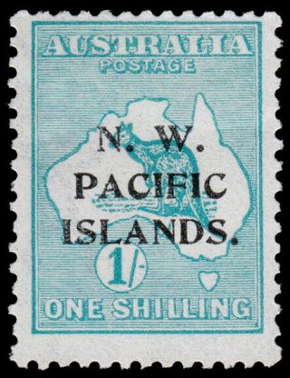 North West Pacific Islands Scott 34 (1918) H F - Vf,  Cv $16.  40 M