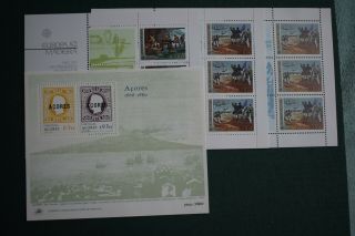 Portugal Stamps The Azores And Madeira Souvenir Sheets 4 In Total