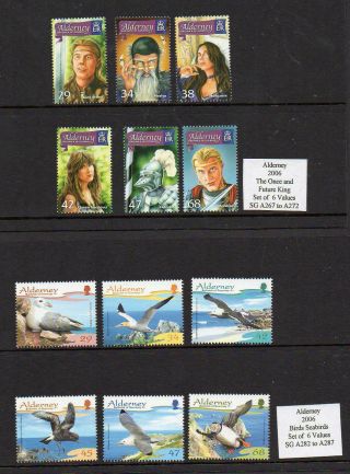 Alderney Three Commemorative Sets Issued In 2006 Um