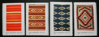 U.  S.  Stamps: Scott 3926,  - 3929,  37c,  Multi,  " Blankets " Issues Of 2005,  Ognh