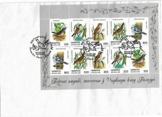 1998 Belarus Birds Miniature Sheet On Fdc