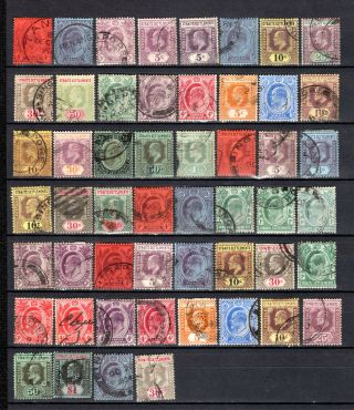 Malaya Singapore Straits Settlements States 1902 - 1906 Kevii Use Stamps Good Pmk