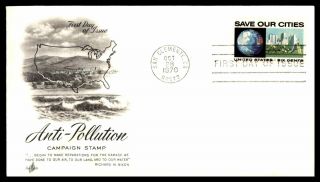 Mayfairstamps Us Fdc 1970 California Anti Pollution Save Our Cities First Day Co