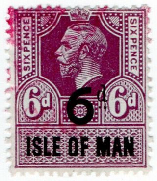 (i.  B) George V Revenue : Isle Of Man 6d
