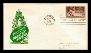 Dr Jim Stamps Us Poultry Industry Centennial Fdc Cover Scott 968 Ioor Cachet