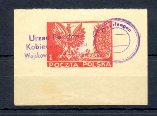 Poland - - Poster Stamp - 1945 - Oberlangen - - Vf