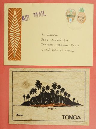 1984 Tonga Multi Franked Airmail Cover To Usa