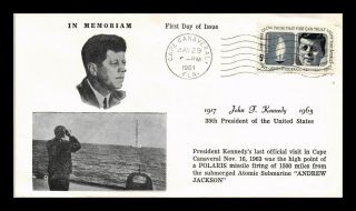 Dr Jim Stamps Us John F Kennedy At Cape Canaveral First Day Cover Scott 1246