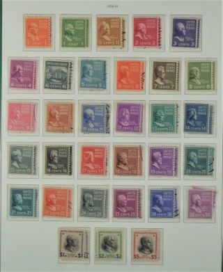 Usa America Stamps Selection Of 1938 - 54 On Page Complete & (r174)