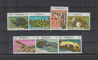 F312.  Laos - Mnh - Nature - Reptiles - Snakes - Lizards