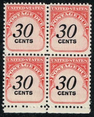 Us Stamp Bob J98 – 1959 30c Rotary Press Blk Of 4 Mnh/og