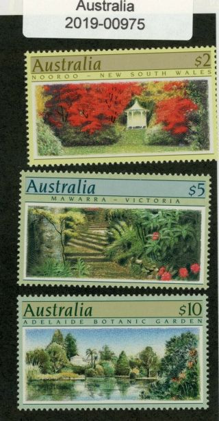 Australia 1989 Gardens - Mnh Set Of 3 - $17 Face Value,  $2,  $5,  $10 (00975)