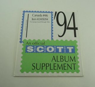 Scott Stamp Album Pages 1994 Canada 46 Item 240s094 5683
